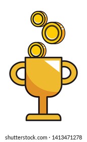Isolated winner cup design vector illustration