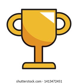 Isolated winner cup design vector illustration