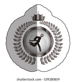 Isolated winner inside label design