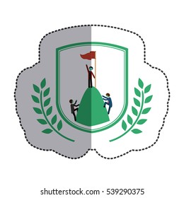 Isolated winner inside label design