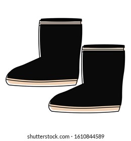 Isolated winter boots icon. Winter clothes - Vector illustration design