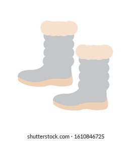 Isolated winter boots icon. Winter clothes - Vector illustration design