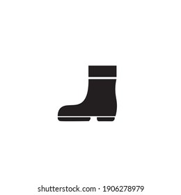 Isolated winter boots. Vector drawing.