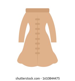 Isolated winter coat icon. Winter clothes - Vector illustration design