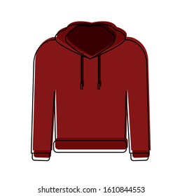 Isolated winter coat icon. Winter clothes - Vector illustration design