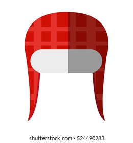 Isolated winter hat design