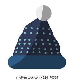 Isolated winter hat design