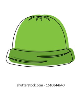 Isolated winter hat icon. Winter clothes - Vector illustration design