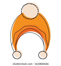 Isolated winter hat icon. Winter clothes - Vector illustration design
