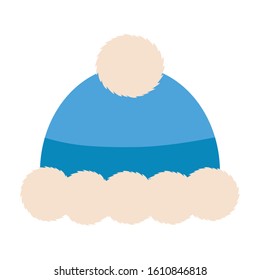 Isolated winter hat icon. Winter clothes - Vector illustration design