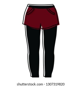 Isolated winter pants