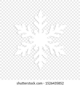 Isolated winter snowflake. Element for Christmas Background. Vector Illustration snow icon