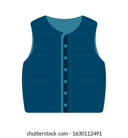 Isolated winter vest icon. Winter clothes - VEctor