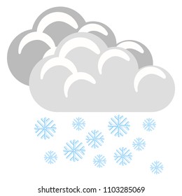 Isolated winter weather icon