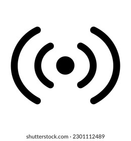 Isolated wireless icon. Editable color. EPS vector file