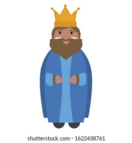 Isolated wise Man. Epiphany day. Reyes magos - Vector