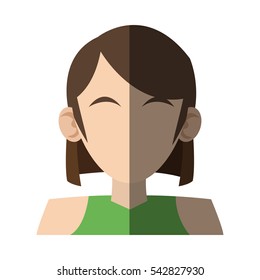 Isolated woman avatar design