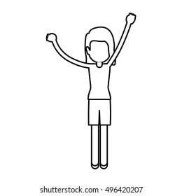 Isolated woman cartoon design
