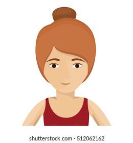 Isolated woman cartoon design