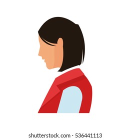 Isolated woman cartoon design