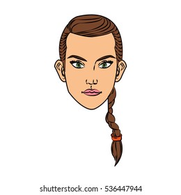 Isolated woman cartoon design