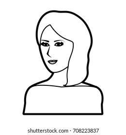 Isolated woman cartoon design