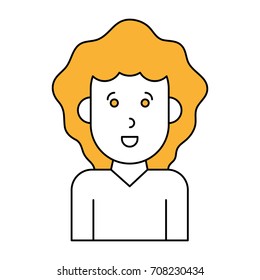 Isolated woman cartoon design