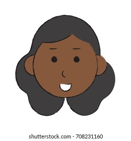 Isolated woman cartoon design