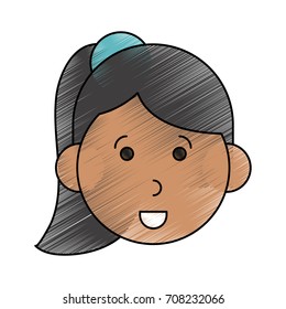 Isolated woman cartoon design