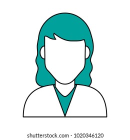 Isolated woman design