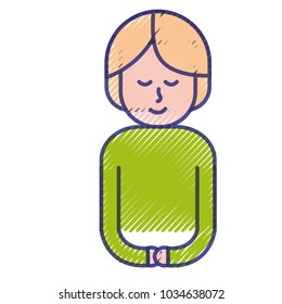 Isolated woman design