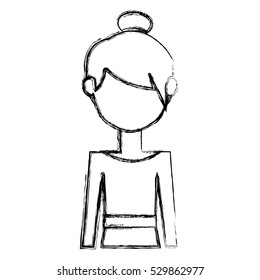 Isolated woman design