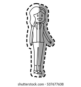 Isolated woman design