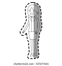 Isolated woman design