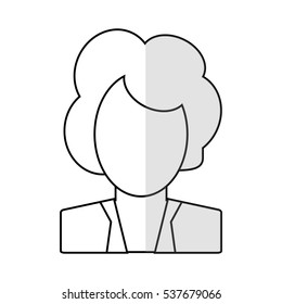 Isolated woman design