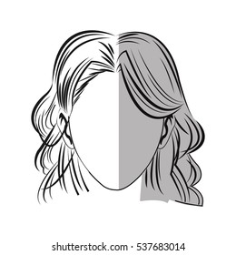 Isolated woman design