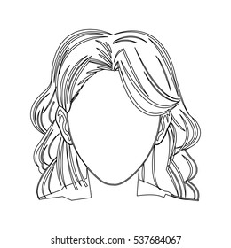 Isolated woman design
