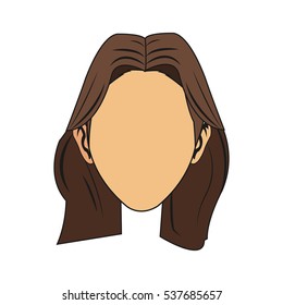 Isolated woman design