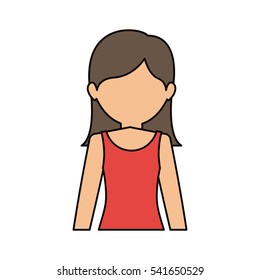 Isolated woman design