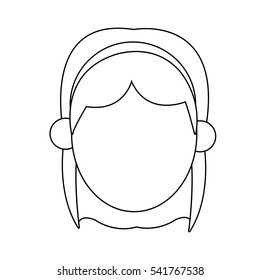 Isolated woman design