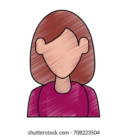 Isolated woman design