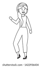 Isolated woman design vector
