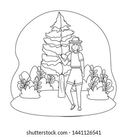 Isolated woman design vector illustrator