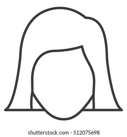 Isolated woman head design