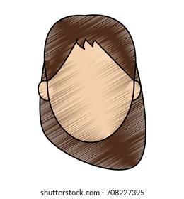 Isolated woman head design