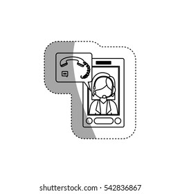 Isolated woman operator design