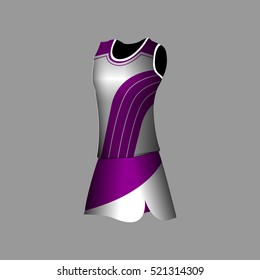 Isolated women sport uniform on a grey background, Vector illustration