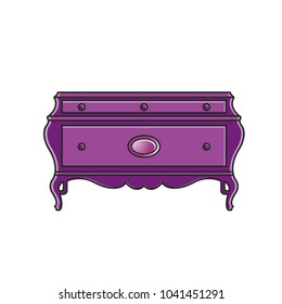 isolated wooden box vector illustration