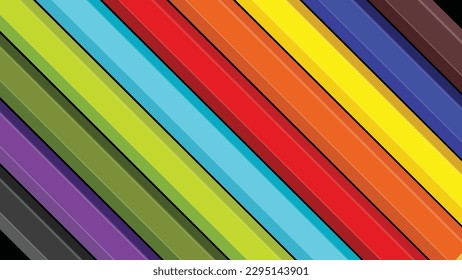 Lápices de madera aislados. Fondo de lápices de colores sin afilar. Vista más cercana a los lápices de colores. Grupo de lápices de colores poco afilados.