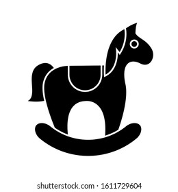 Isolated woodhorse icon. Children toy - Vector illustration design